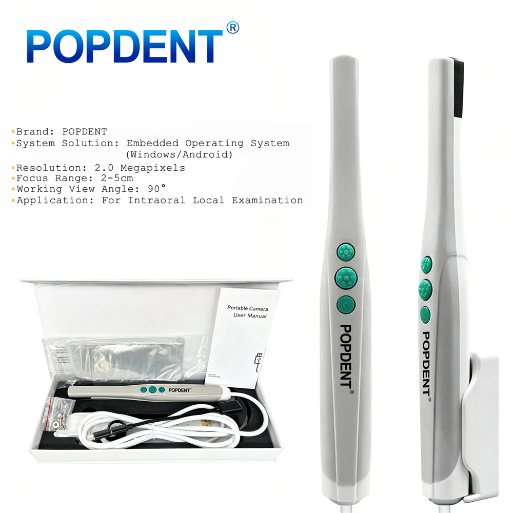 POPDENT  Dental Intra Oral Camera USB Digital Imaging Intraoral Endoscope 6 LED