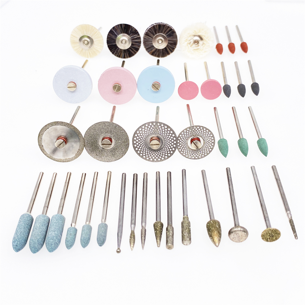38Pcs/box Dental Lab Polishing Kit Ceramic Porcelain Grinding Dentist Tool HP