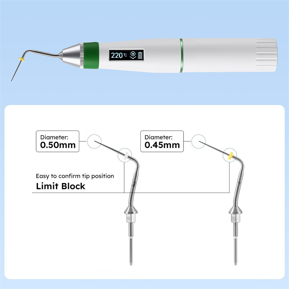 Dental Cordless Endo Gutta Percha Endodontic Heated Pen Obturation System+2 Tips