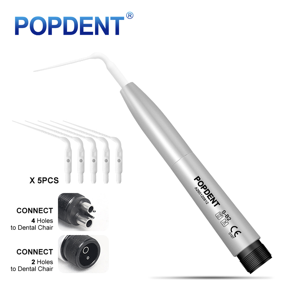 POPDENT Dental Ultrasonic Air Perio Scaler Handpiece Hygienist 2/4Hole