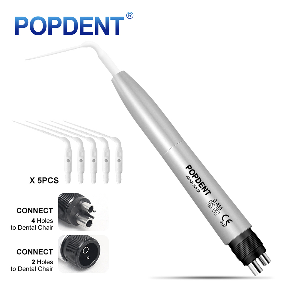 POPDENT Dental Ultrasonic Air Perio Scaler Handpiece Hygienist 2/4Hole