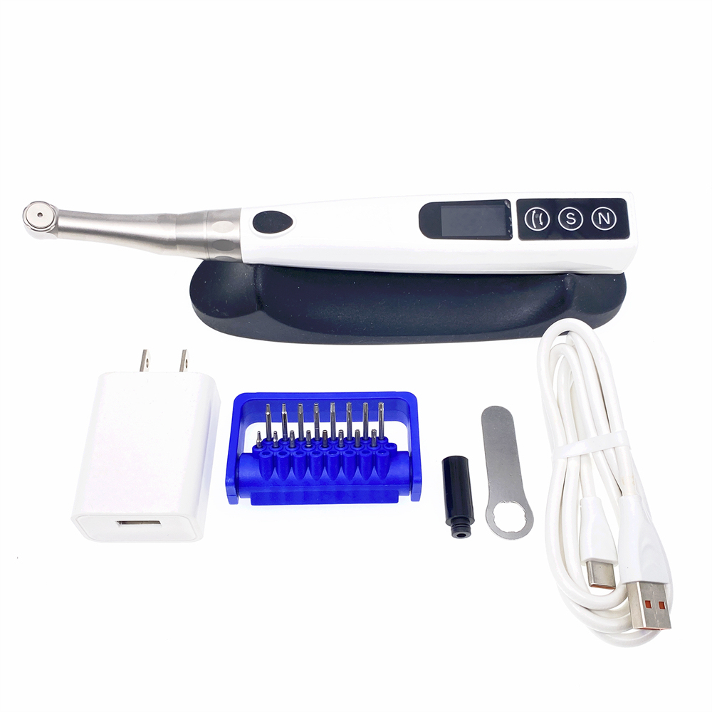 Dental Implant Electric Torque Wrench 20:1 Contra Angle Handpiece Wireless