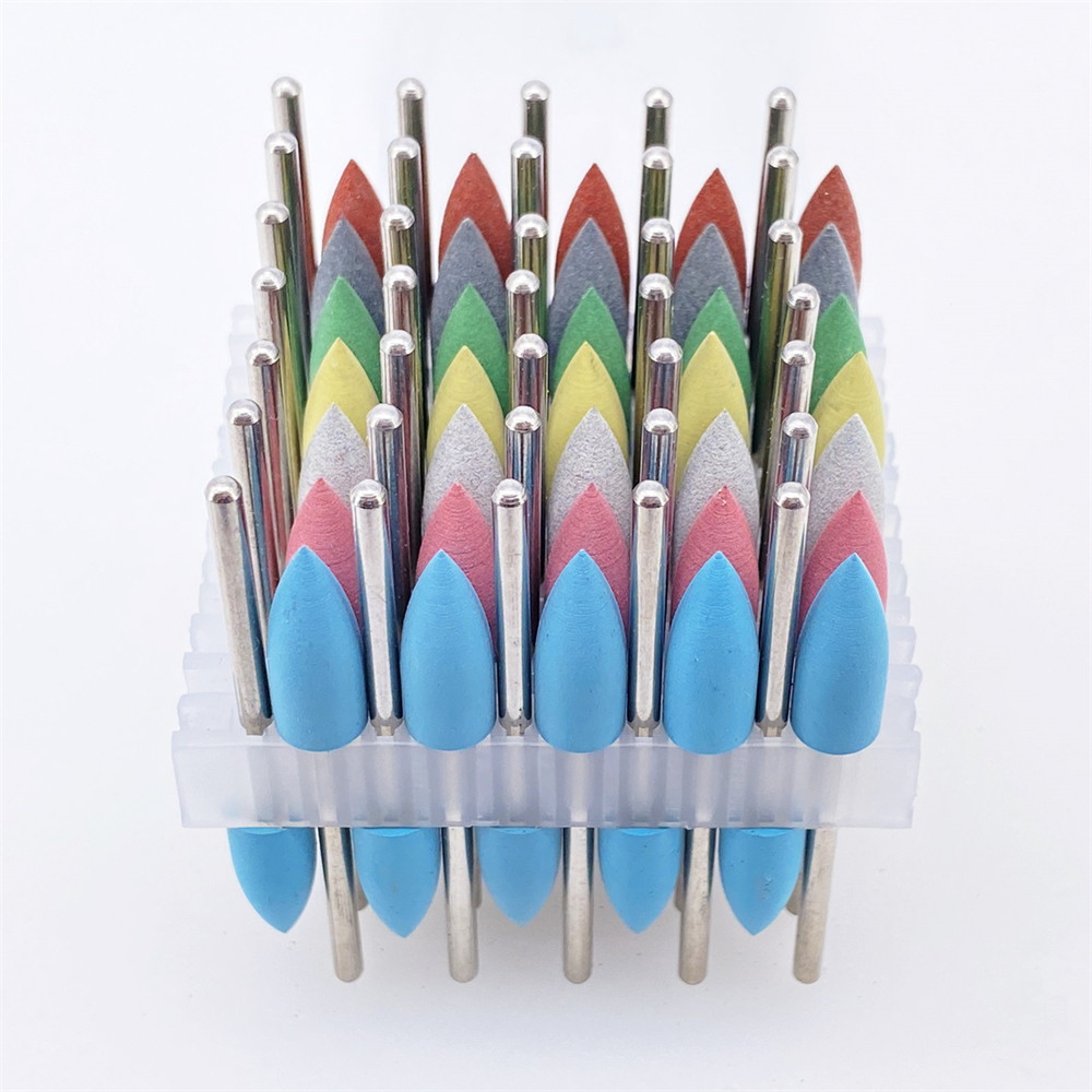 50pcs Dental polishing 2.35mm dental silicone Rubber polishers burs