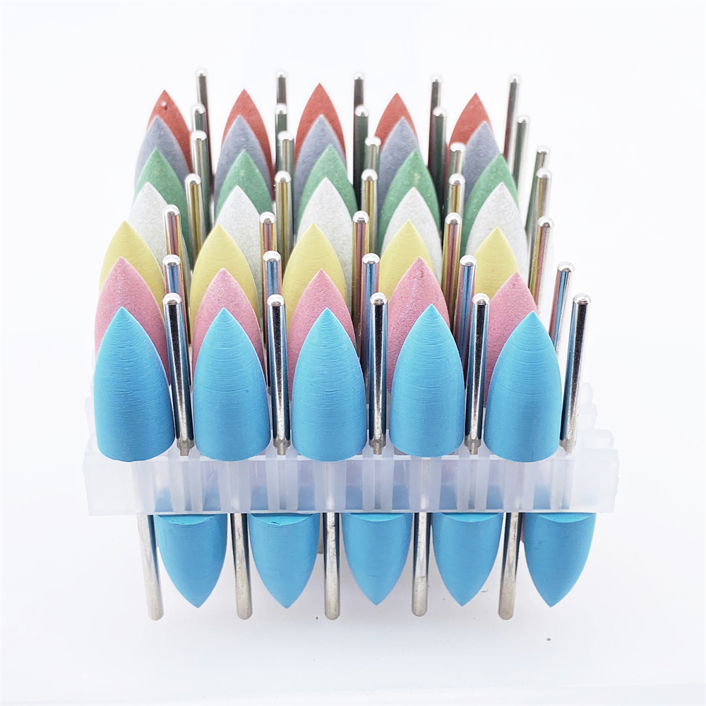 50pcs Dental polishing 2.35mm dental silicone Rubber polishers burs
