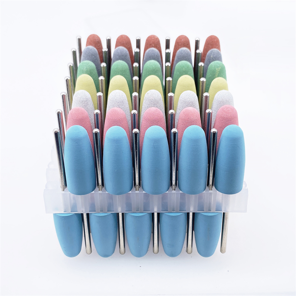 50pcs Dental polishing 2.35mm dental silicone Rubber polishers burs