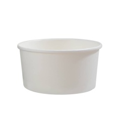 ECO Friendly Disposable 3oz White Ice Cream Paper Cup With Cover
