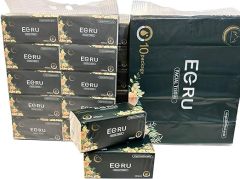 Eco Friendly Facial Tissue Virgin Natural Bamboo Pulp Tissue 4Ply 400pcs*10Bags