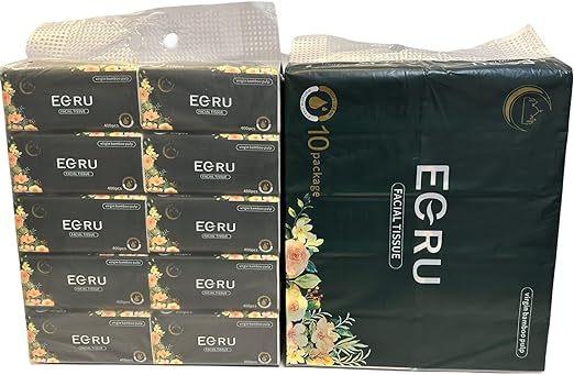 Eco Friendly Facial Tissue Virgin Natural Bamboo Pulp Tissue 4Ply 400pcs*10Bags