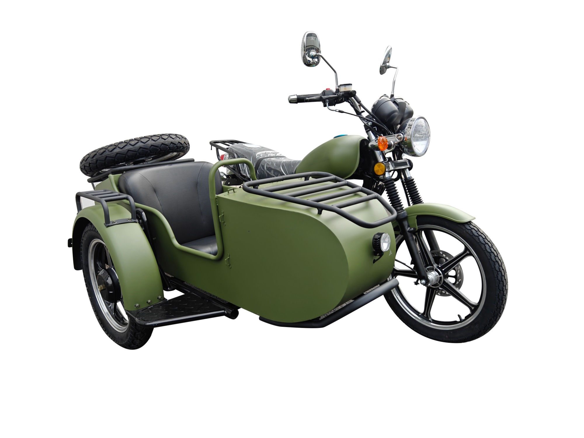 200cc Air-Cooled Engine/2024 New Side Three-Wheel Motorcycle/Sidecar