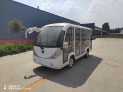 Luxury 11-Seater Electric Sightseeing Car with Full Glass Door/Sightseeing Shuttle Bus