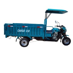200cc Three-Wheeled Motorcycle with Sunshade, Three-Wheeled Cargo Tricycle
