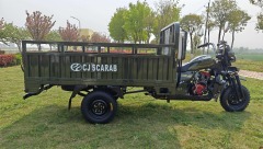 Durable 300cc Gasoline Cargo Tricycle for International Buyers with One-Arm Four-Spring Hydraulic Shock Absorber