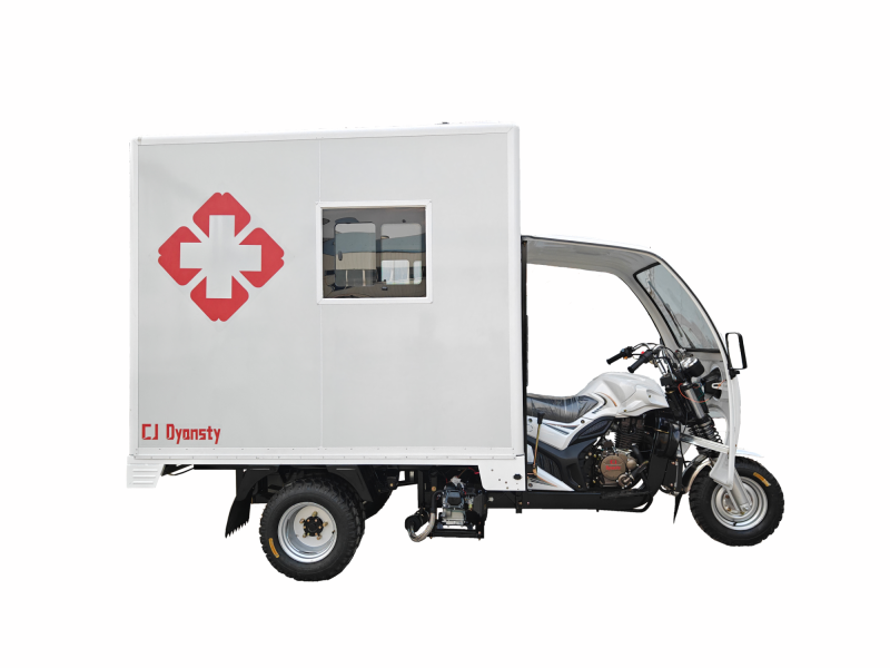 350cc Multi-Functional Three-Wheel Ambulance, Can Accommodate Ambulance Beds and Simple Medical Equipment