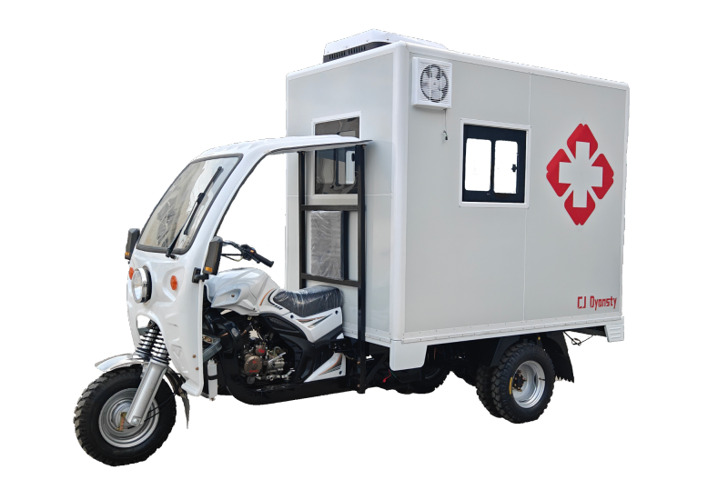350cc Multi-Functional Three-Wheel Ambulance, Can Accommodate Ambulance Beds and Simple Medical Equipment