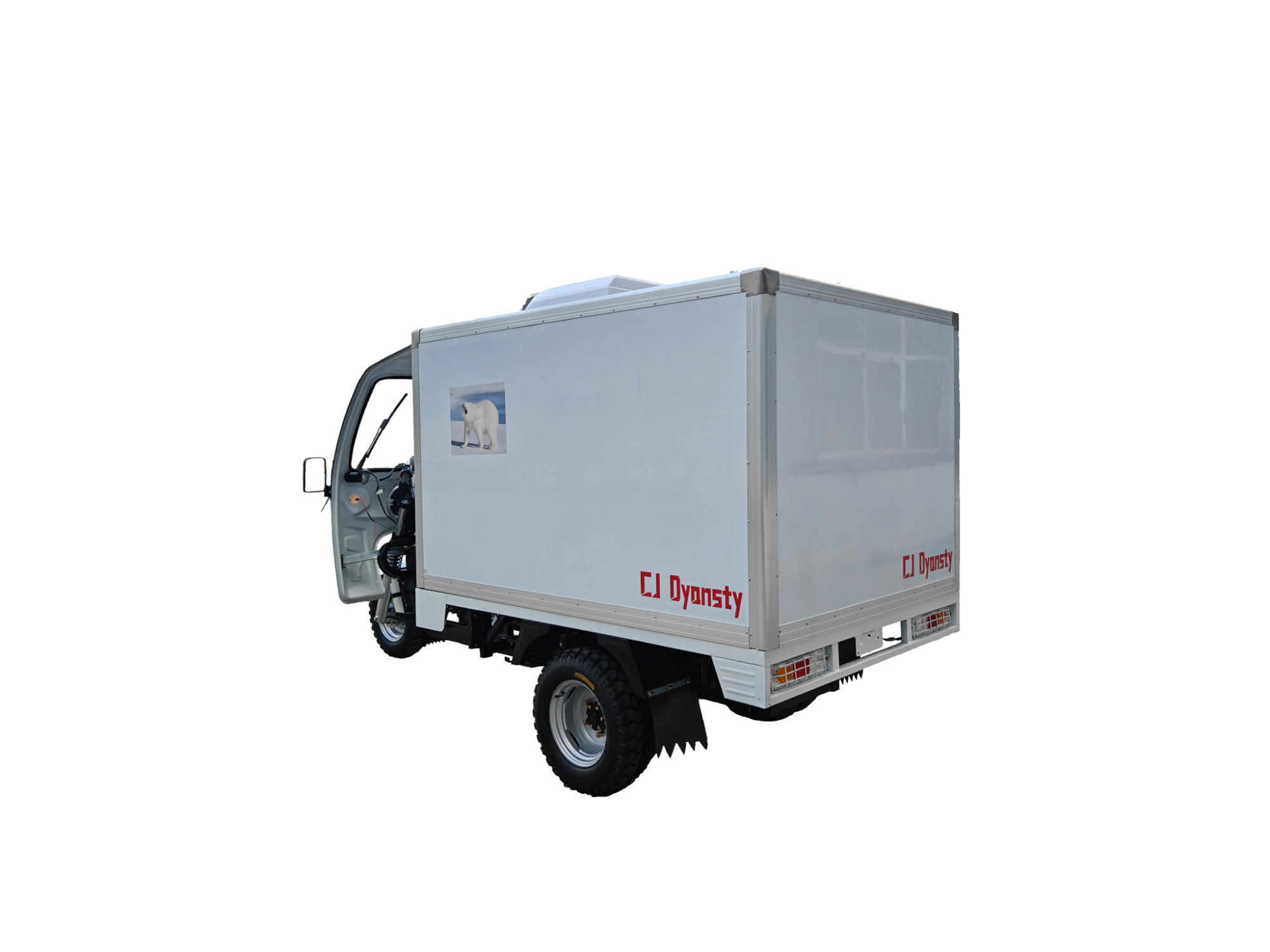 Three-Wheeled Ice Cream and Food Refrigerated Truck, Exterior Color Can Be Customized