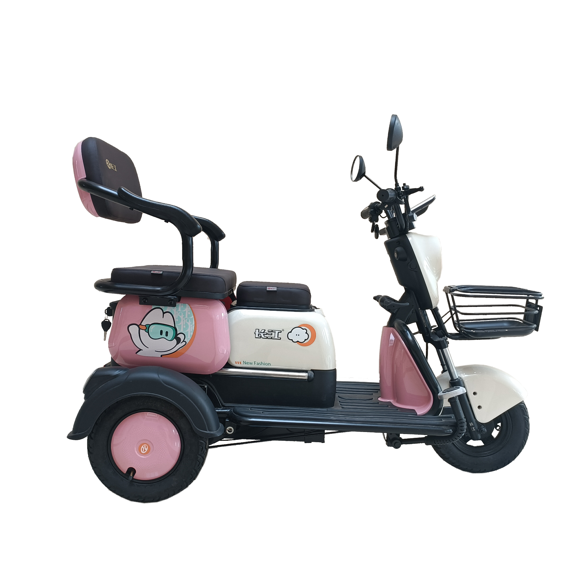 Small Adjustable Seat Leisure Electric Three-Wheel Scooter Adult Pick-up Children Electric Car