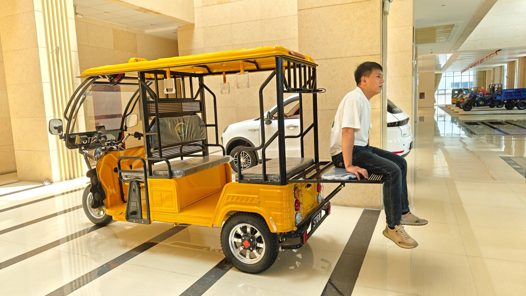 2025 New Electric Three Wheel Passenger Tuk Tuk/Family Scooter/Electric Tricycle