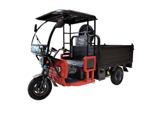 60V/1500W Electric Three-Wheeled Cargo Truck, Suitable for Heavy-Load Open Hydraulic Dump Truck