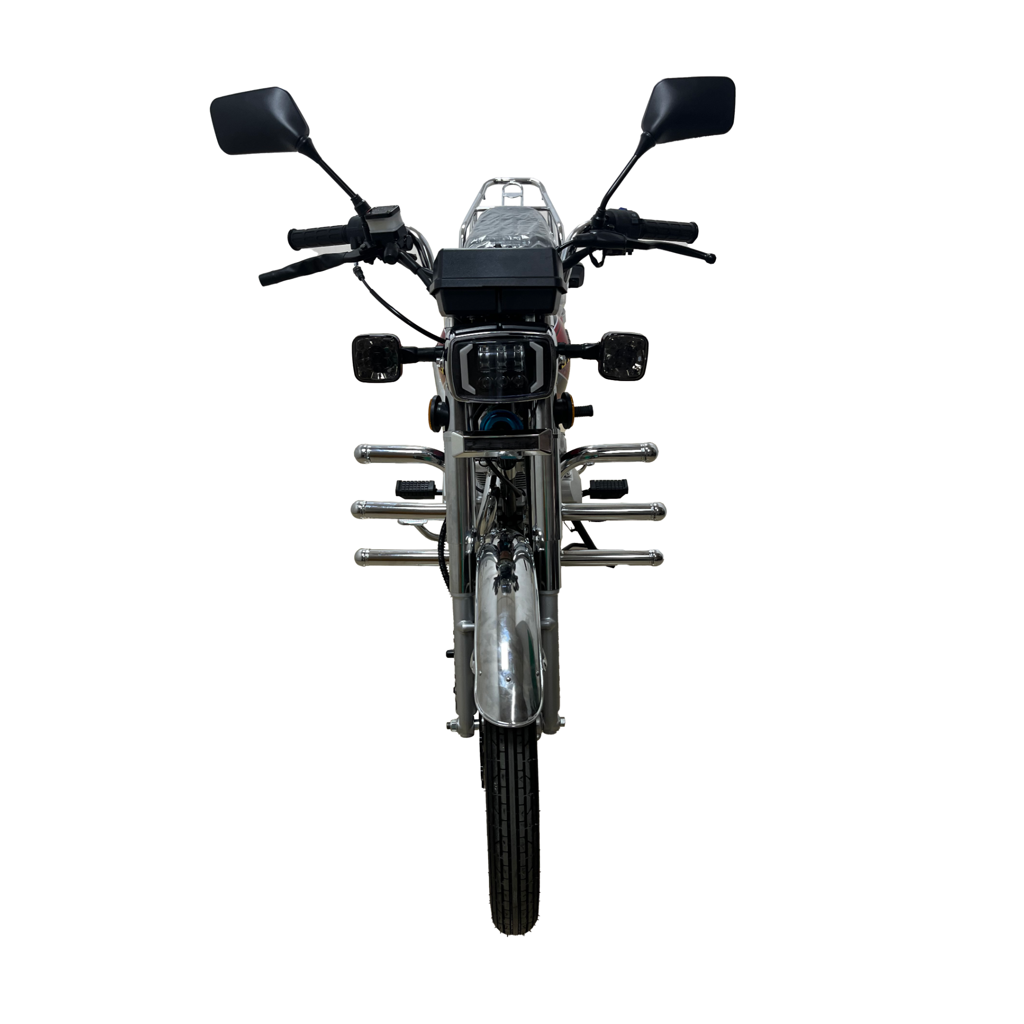 150cc Air-Cooled Small Gasoline Motor Vehicle, Urban Commuting Red Two-Wheeled Motorcycle