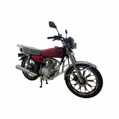 150cc Air-Cooled Small Gasoline Motor Vehicle, Urban Commuting Red Two-Wheeled Motorcycle