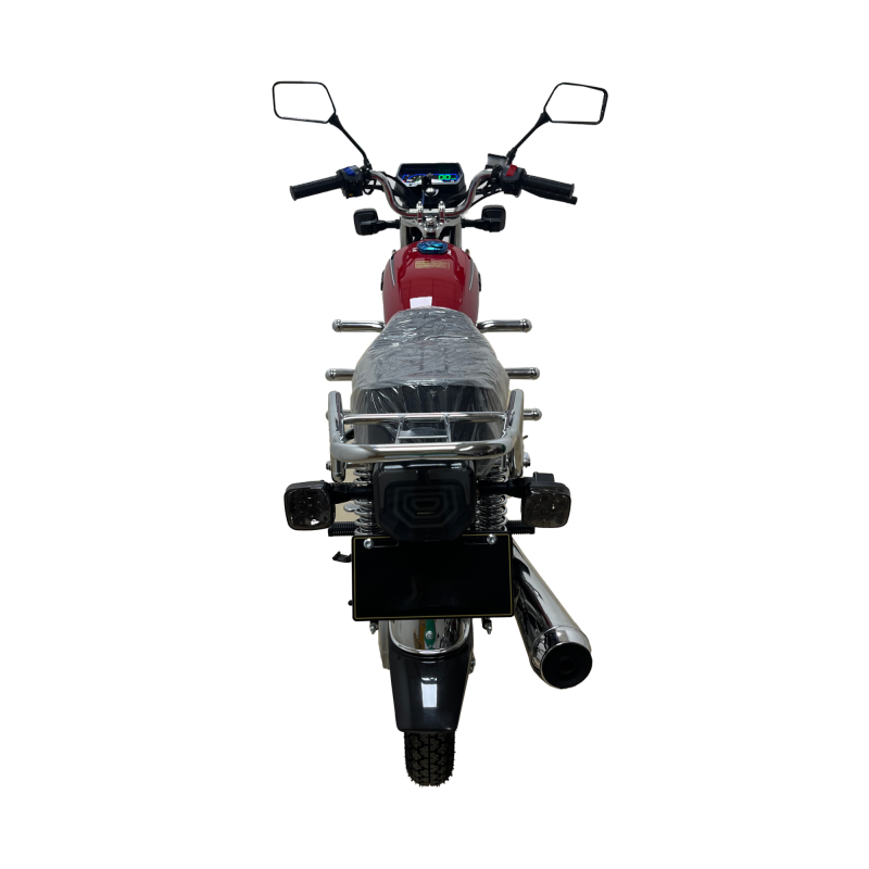 150cc Air-Cooled Small Gasoline Motor Vehicle, Urban Commuting Red Two-Wheeled Motorcycle