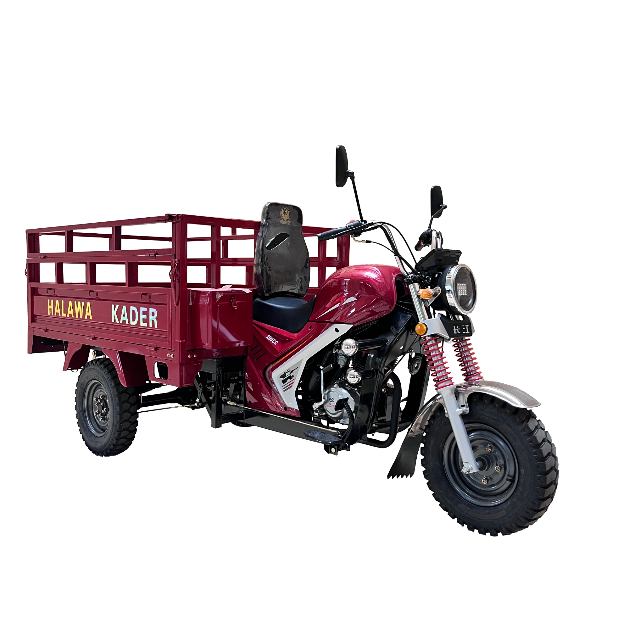 New 200cc Petrol Tricycle for Commercial Agricultural Transport with Large Storage Box