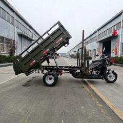 300cc Heavy-Duty Cargo King Four-Wheel Hydraulic Self-Unloading Tricycle Motorcycle Warehouse Dock Daily Freight Tricycle