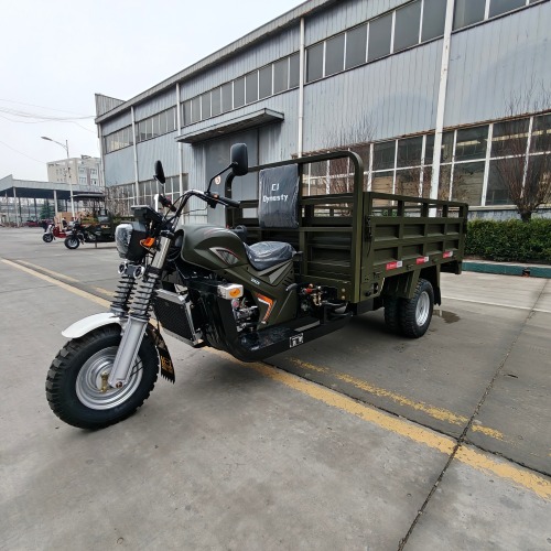 300cc Heavy-Duty Cargo King Four-Wheel Hydraulic Self-Unloading Tricycle Motorcycle Warehouse Dock Daily Freight Tricycle