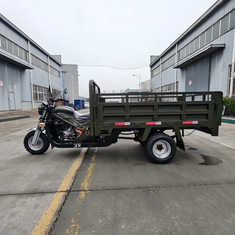 300cc Heavy-Duty Cargo King Four-Wheel Hydraulic Self-Unloading Tricycle Motorcycle Warehouse Dock Daily Freight Tricycle