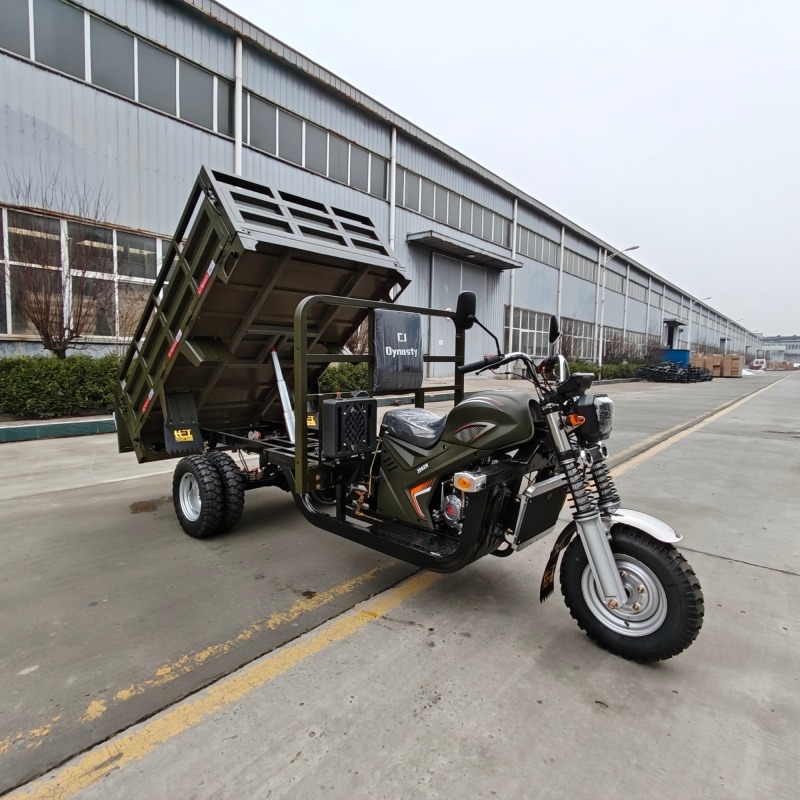 300cc Heavy-Duty Cargo King Four-Wheel Hydraulic Self-Unloading Tricycle Motorcycle Warehouse Dock Daily Freight Tricycle