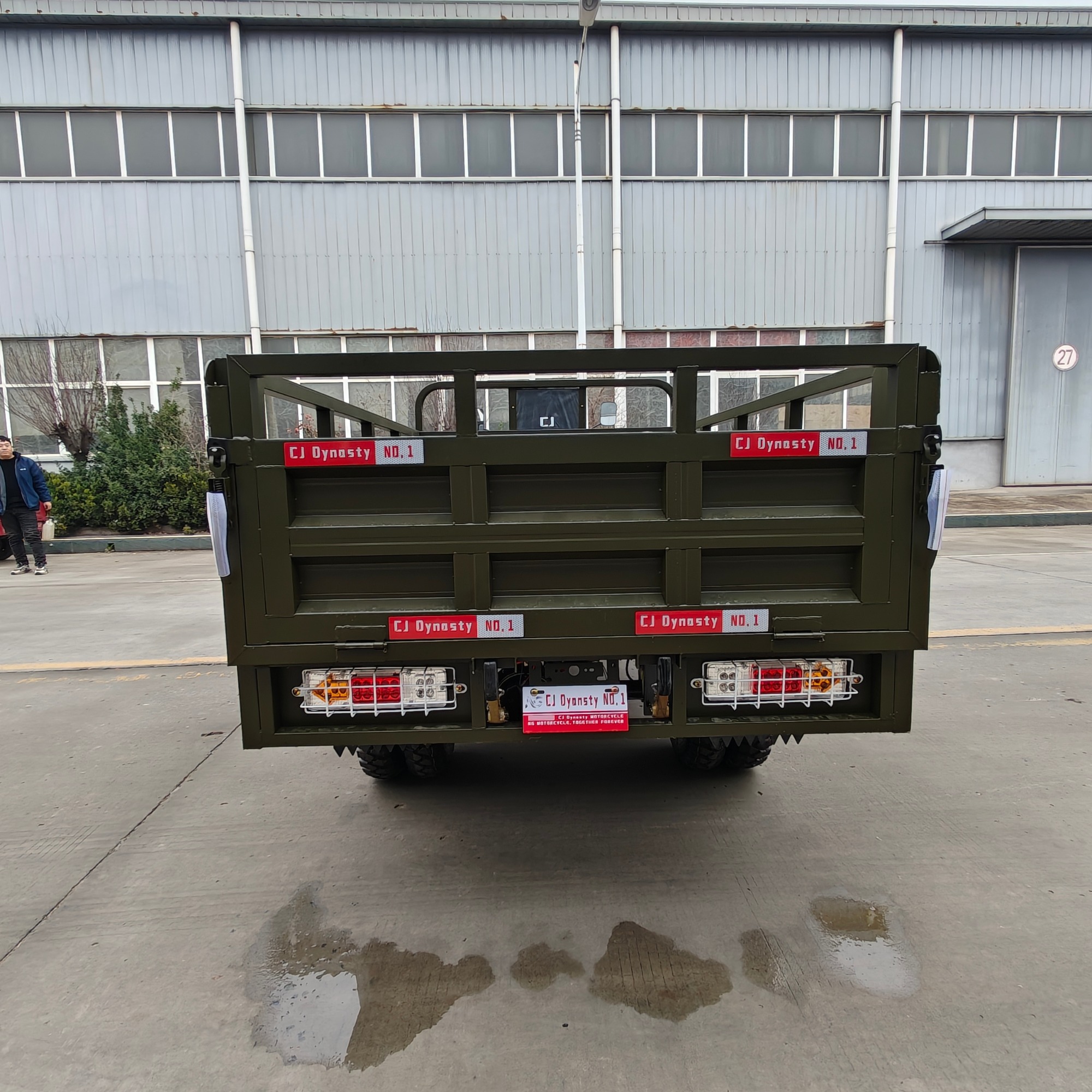 300cc Heavy-Duty Cargo King Four-Wheel Hydraulic Self-Unloading Tricycle Motorcycle Warehouse Dock Daily Freight Tricycle