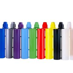 Custom Color Logo DIY Double Two Component Epoxy Resin 50ml 200ml 300ml 400ml Plastic Dispensing Glue Ab Tube Cartridge