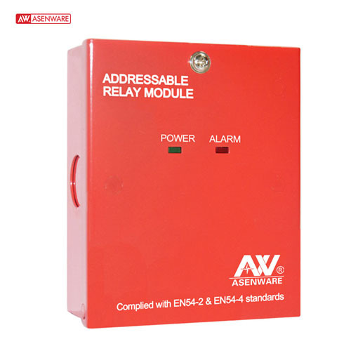 Module de relais de contrôle d'alarme incendie adressable