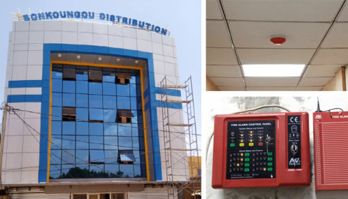 Burkina Faso BONKOUGOU DISTRIBUTION conventional fire alarm system project