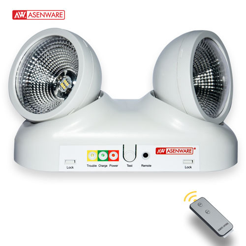 Lumières de secours rotatives à double spot à led