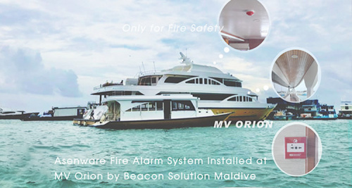 Maldives Luxury Yacht Fire Alarm System Project