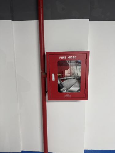 Asenware fire hose reel,fire hose cabinet,fire sprinkler, fire valve for Parking project in Mongolia