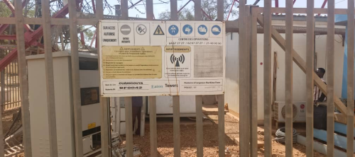 Asenware 2169 gas suppression system and explosion proof gas detector for Eaton towers project in Burkina Faso
