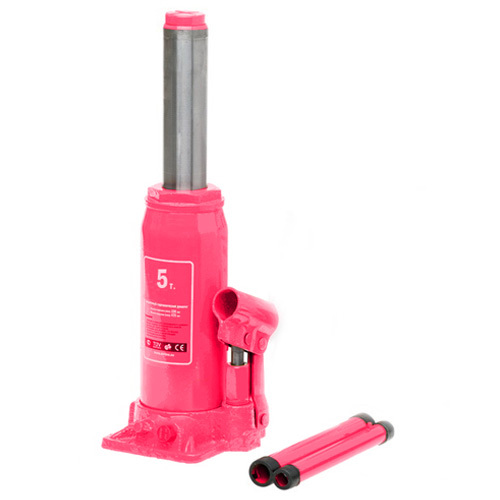 5T bottle jack, hydraulic jack with 5000kg lifting capacity