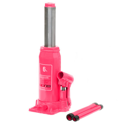 6T bottle jack, hydraulic jack with 6000kg lifting capacity