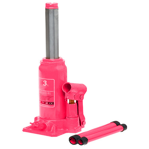 3T bottle jack, hydraulic jack with 3000kg lifting capacity