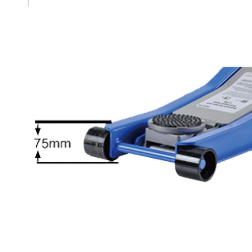 3T, 34kg,75505mm, lower profile floor jack with 3000kg lifting