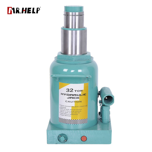 Hydraulic Double Ram Bottle Jack，32T，Lifting range：262-595