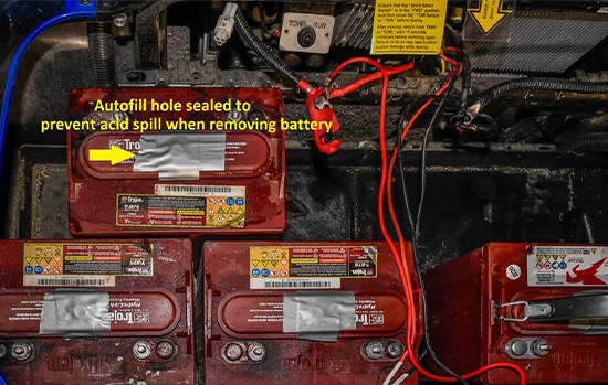 CloudEnergy golf cart lithium installation wiring