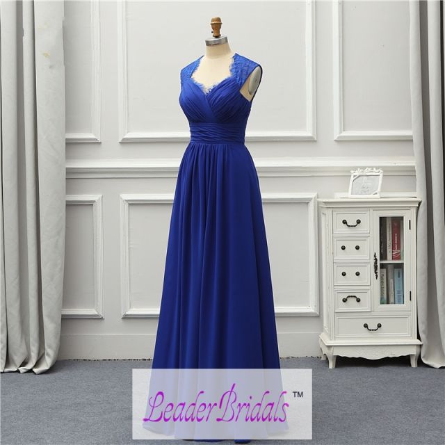 Formal Long Fashion Evening Dress 2022 New Royal Blue Chiffon Robe De Soiree Vestido De Festa OL5244 Prom Gowns EZE06