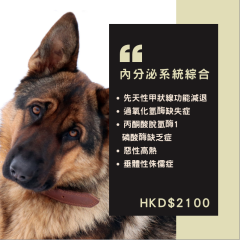 【遺傳病基因檢測套餐】狗狗專用 - 内分泌系統綜合疾病  Genetics Test For Endocrine System (Dog)