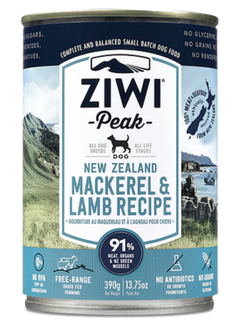 ZIWI Peak 巔峰 頂級狗主食罐 - 鯖魚羊肉配方
