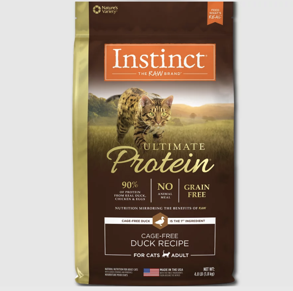 Instinct 本能 - 【皇極頂級蛋白質】鮮鴨成貓配方貓糧 10lb