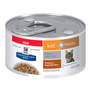 Hill's 貓罐頭 處方糧 k/d 腎臟及關節護理配方 雞肉燉蔬菜 2.9oz