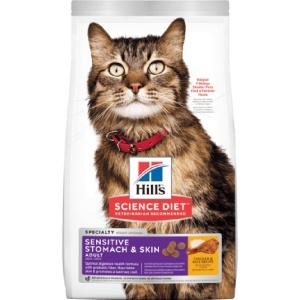 Hill's希爾思 貓糧 成貓胃部及皮膚敏感專用配方 Sensitive Stomach & Skin 3.5lb